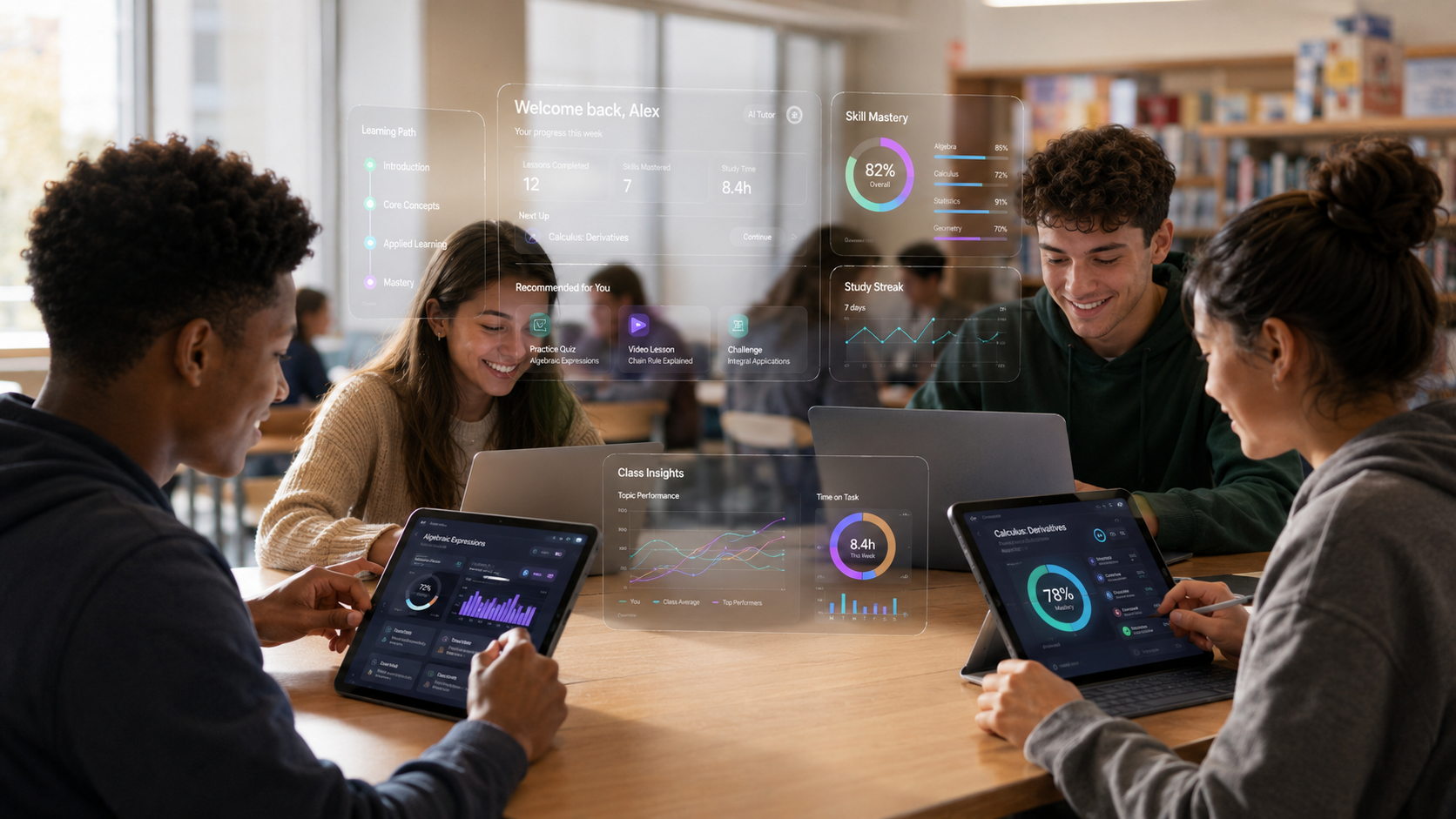 Adaptive AI Learning Visualization